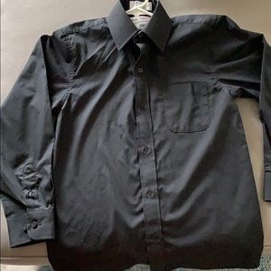 Black, dress shirt for boys.